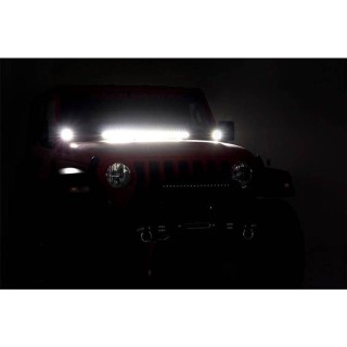 Lampy LED 2" kwadratowe amber DRL Rough Country Black Series