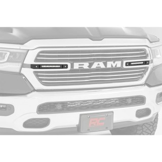 Oświetlenie LED HID i inne 6" do grilla Rough Country Chrome Series