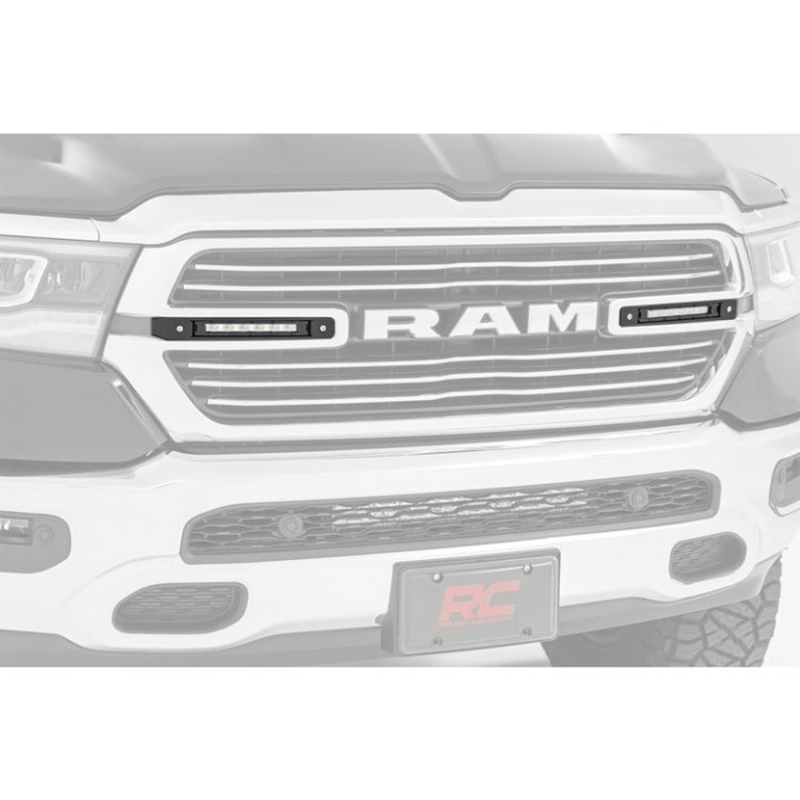 Oświetlenie LED HID i inne 6" do grilla Rough Country Chrome Series