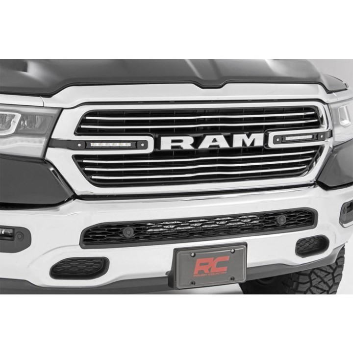 Oświetlenie LED HID i inne 6" do grilla Rough Country Chrome Series