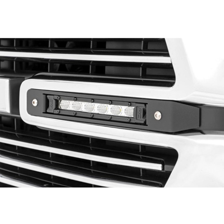 Oświetlenie LED HID i inne 6" do grilla Rough Country Chrome Series