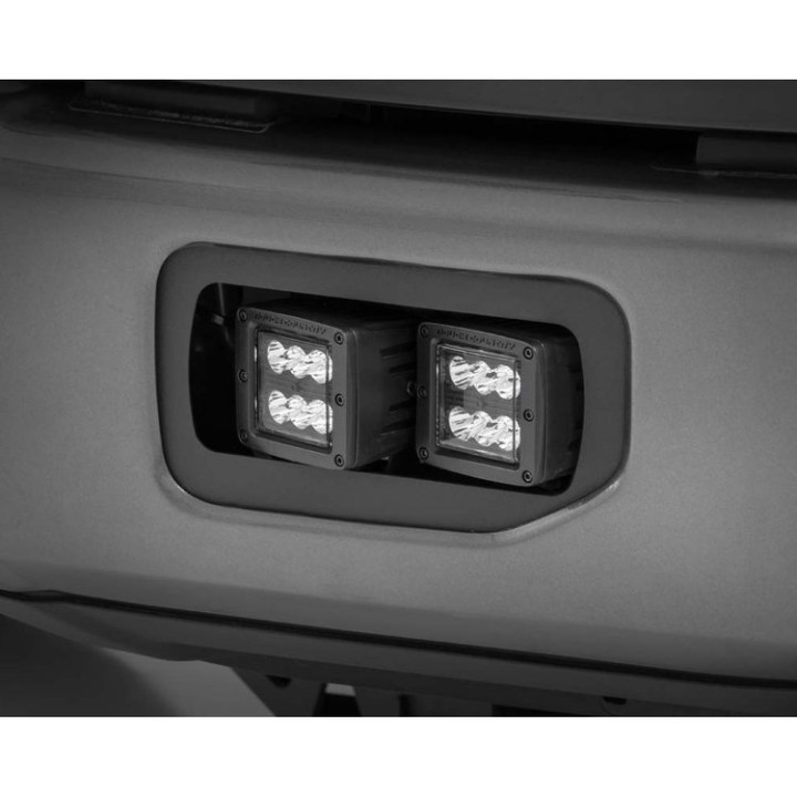Podwójne lampy przeciwmgielne LED Flood Beam Rough Country Black Series