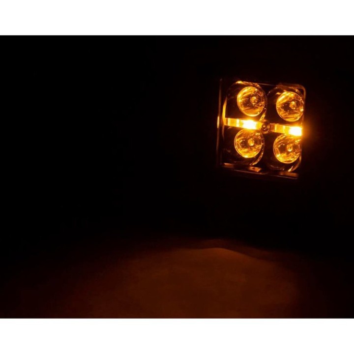 Zestaw lamp LED 2" Amber DRL Rough Country Black Series