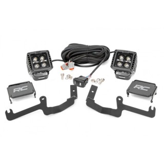 Zestaw lamp LED 2" Amber DRL Rough Country Black Series