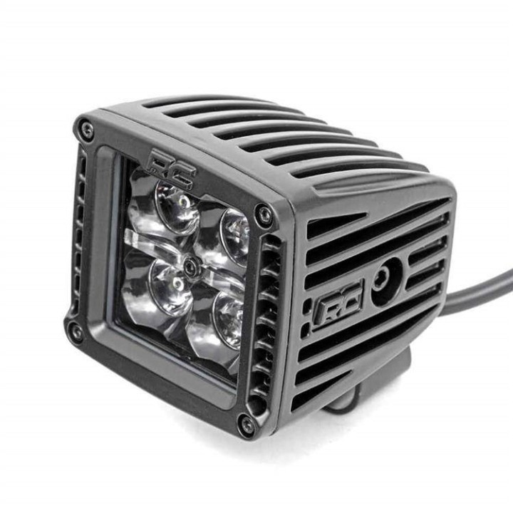 Lampy LED 2" kwadratowe amber DRL spot Rough Country Black Series