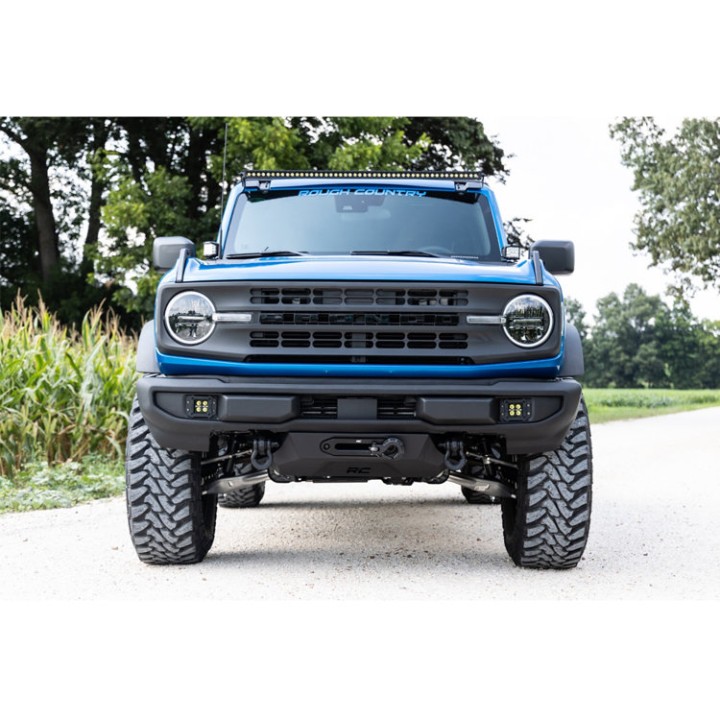 Lampy LED 2" kwadratowe Spot Beam Rough Country Black Series