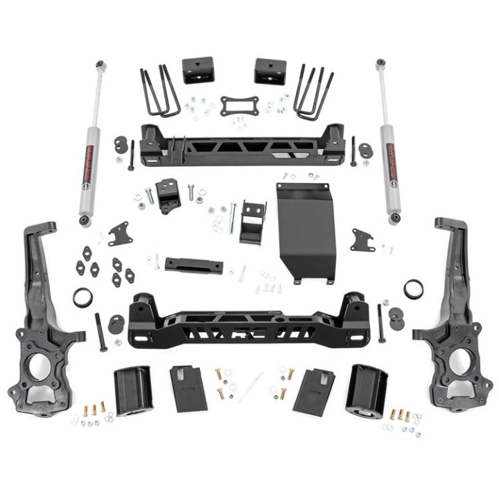 Zestaw zawieszenia dla modeli z fabrycznymi stalowymi zwrotnicami Rough Country Lift 6"