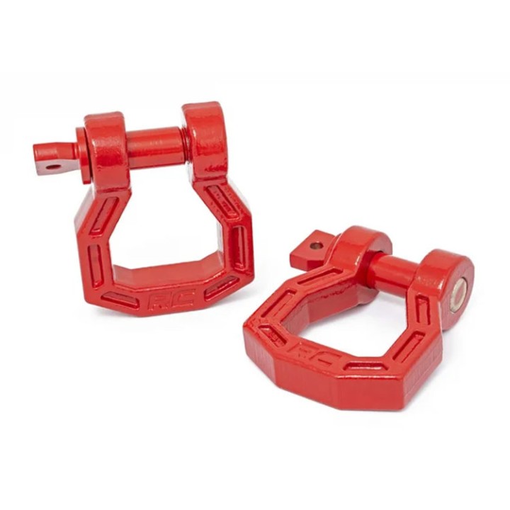 Szekle czerwone Rough Country D-ring 3/4"