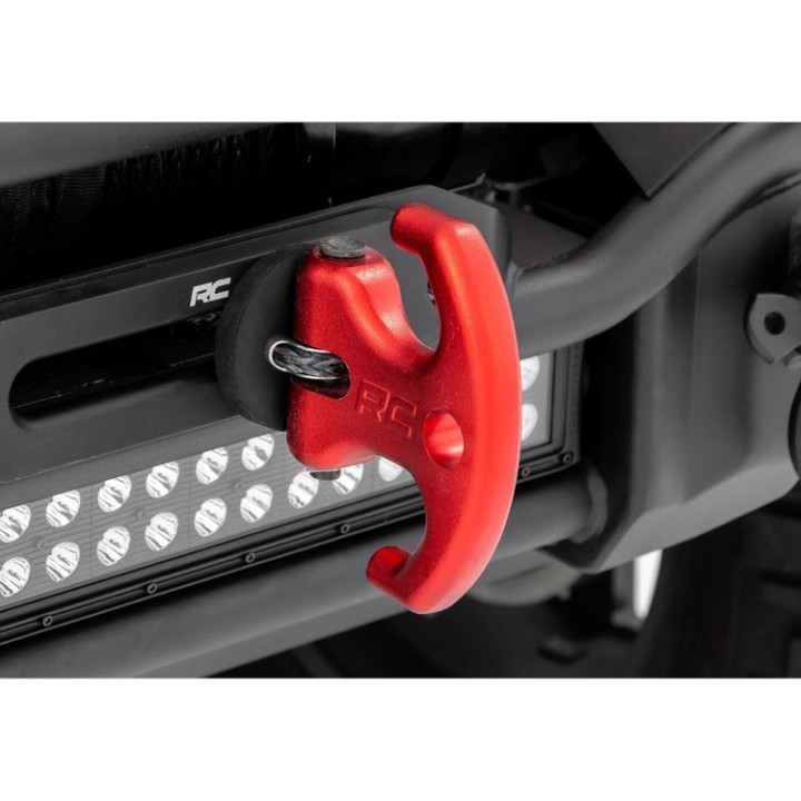 Hak dwurożny do wyciągarki czerwony Rough Country