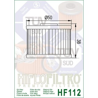 Filtr Oleju KX450 06-14 HF112 Hiflofiltro - view 2