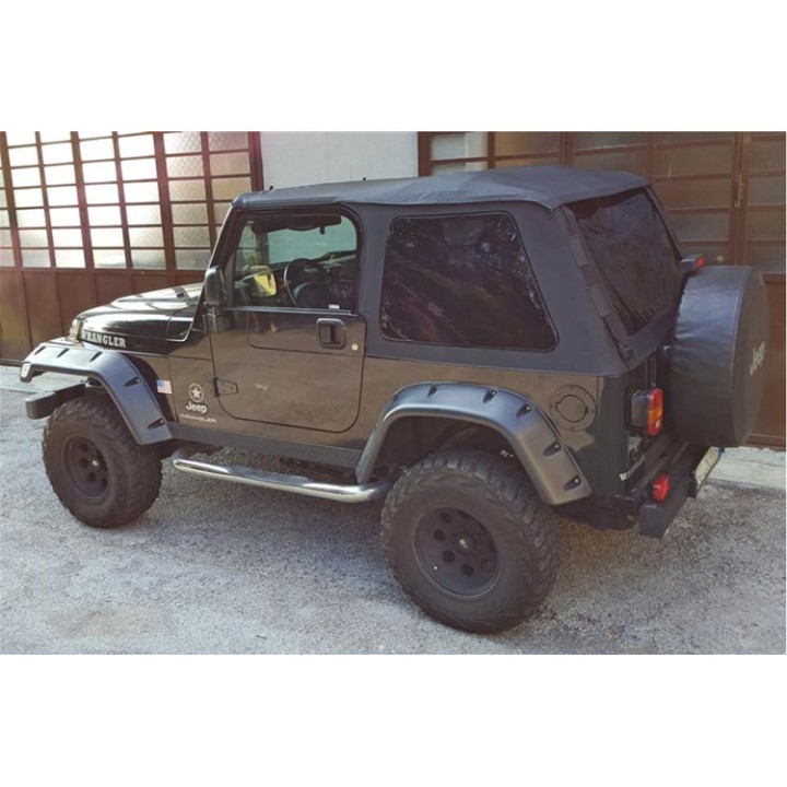 Dach miękki bezstelażowy typu Fastback z szybami Black Diamond Suntop