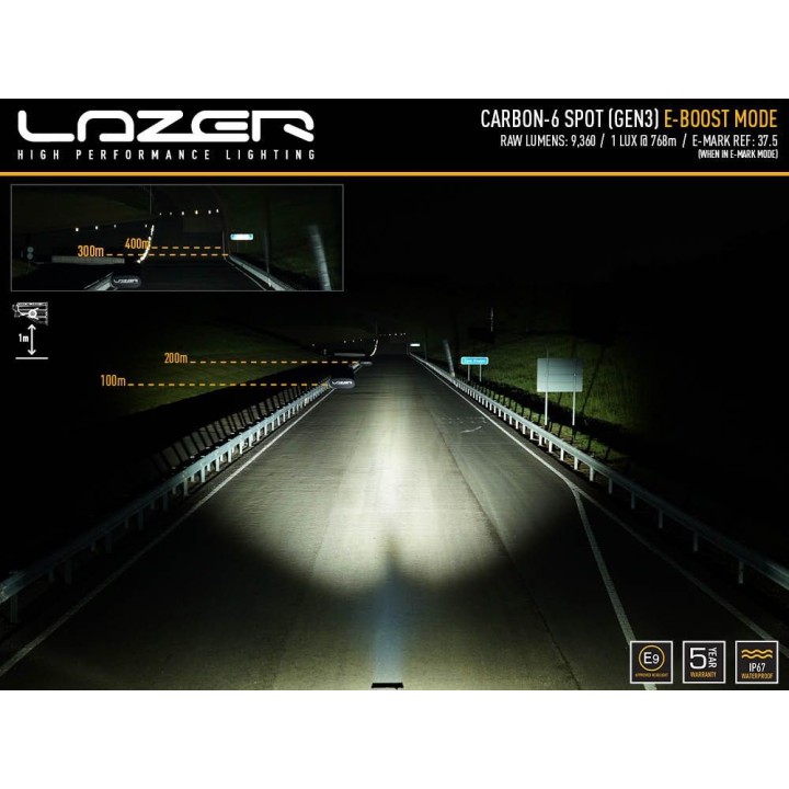 LED Light Bar Panels - LAZER CARBON-6 - spot: Best quality lighting