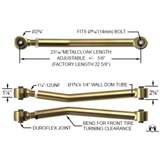 Duroflex Control Arms, JK Wrangler, Lower Front