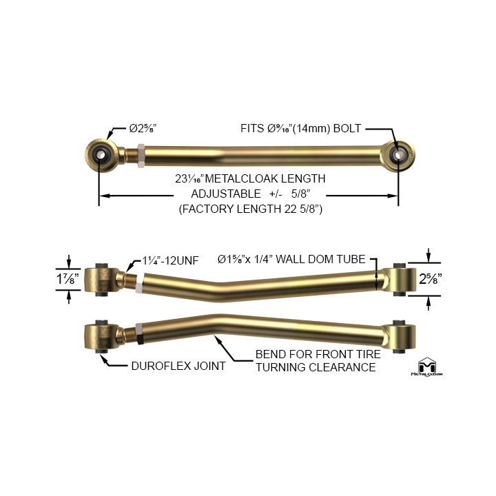 Duroflex Control Arms, JK Wrangler, Lower Front