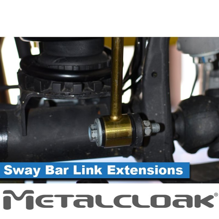 Front JK/JL/JT Sway Bar Link Extension Kit, 12.25"