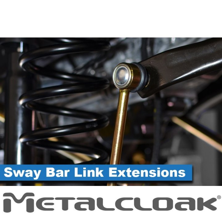 Front JK/JL/JT Sway Bar Link Extension Kit, 12.25"