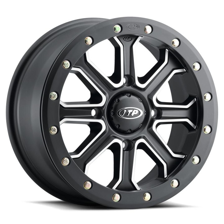 ITP INERTIA BEADLOCK, 14x7 (5+2) 4/156 (+40mm) Matte Black/Machined