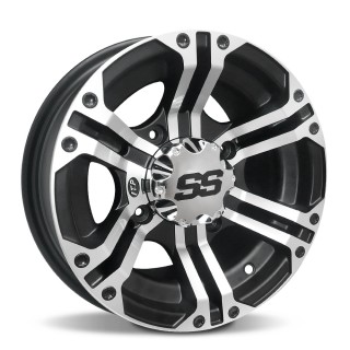 ITP SS212, 12x7 (5+2) Machined w/Black 4/110