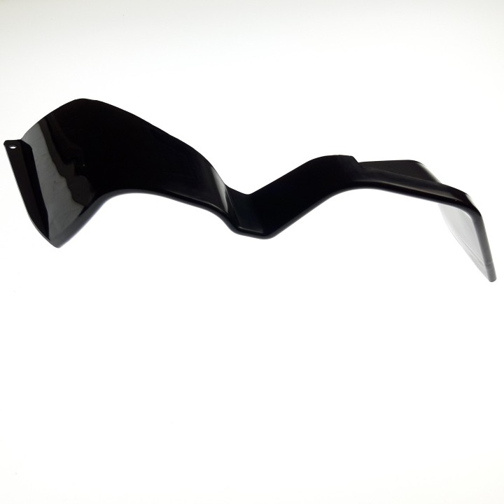 Left front headlinght frame, black