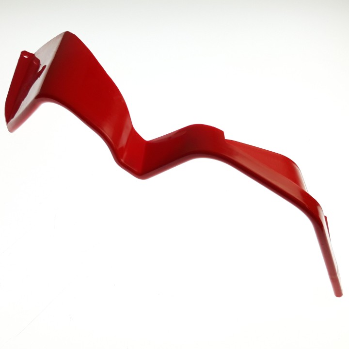 Left front headlinght frame, red