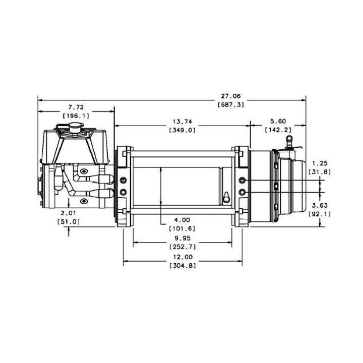 Wycigarka elektryczna - WARN Series 15 - 12 V DC (ucig: 6804 kg)