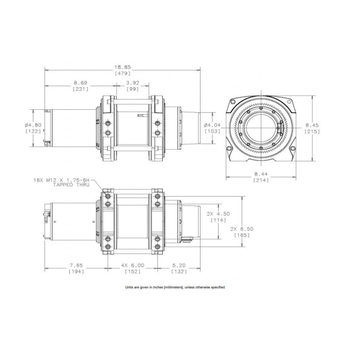 Wycigarka elektryczna - WARN DC1200 12V (ucig: 544 kg)