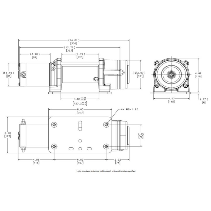 Wycigarka elektryczna - WARN DC1000 24V (ucig: 454 kg)