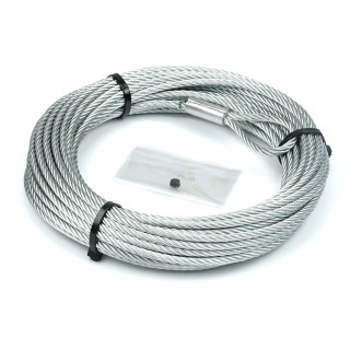 Lina stalowa do wycigarki WARN - 4,76 mm x 15,24 m