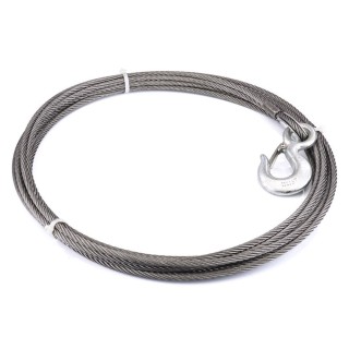 Lina stalowa z hakiem do wycigarki WARN EIPS - 9,52 mm x 15,24 m, 6849 kg