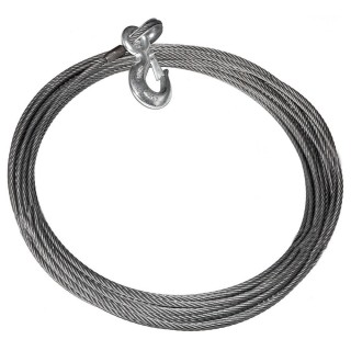 Lina stalowa z hakiem do wycigarki WARN EIPS - 9,52 mm x 30 m