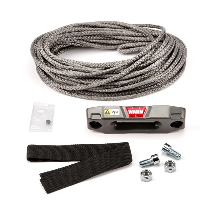 Zestaw liny syntetycznej z lizgiem do wycigarek WARN AXON 35, 45RC / VRX 25, 35 / ProVantage 2500, 3500 / Vantage 2000, 3000