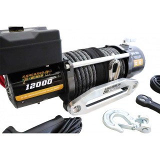 Kangaroowinch K12000 24V Winch with Synthetic Rope