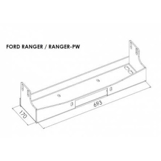 Mounting Plate for Winch - Ford Ranger (2007 - 2012)