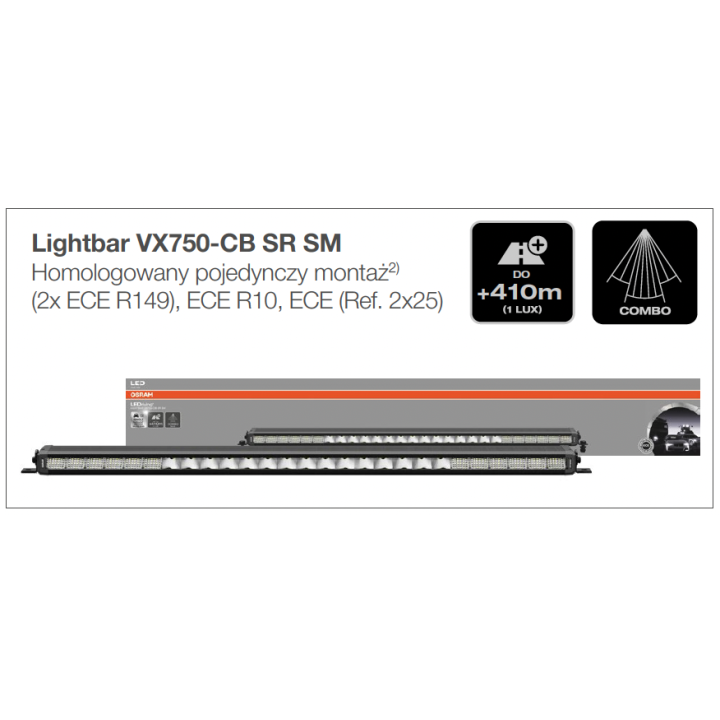 LED Light Bar Panels: Lightbar VX750-CB SR SM Ledbar Osram Panel - Best Quality
