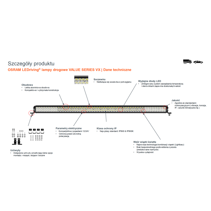 LED Light Bar Panels: Lightbar VX750-CB SR SM Ledbar Osram Panel - Best Quality