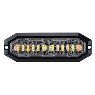 STRANDS LIGHTHEAD 12 LED 12-24V DC 20W AMBER & WHITE LED CLEAR LENS