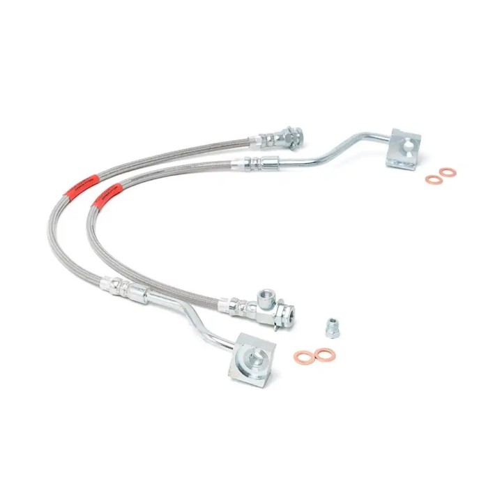 Przewody hamulcowe przedłużone przód Rough Country Lift 4-6"