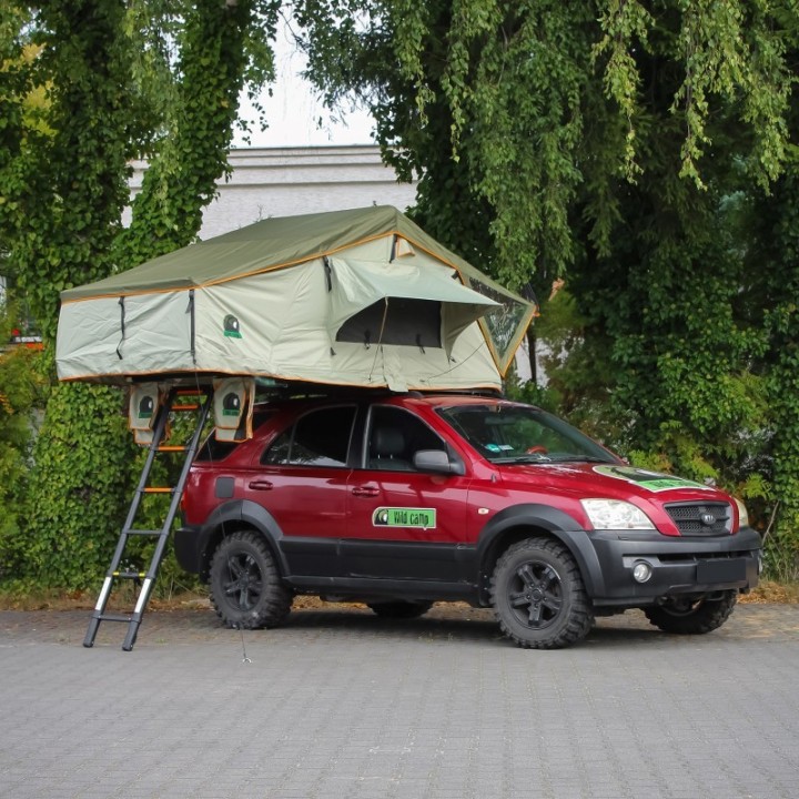 Wild Camp Hudson 160 Roof Top Tent, Green | Szekla4x4