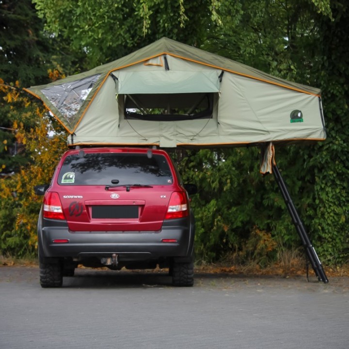 Wild Camp Hudson 160 Roof Top Tent, Green | Szekla4x4