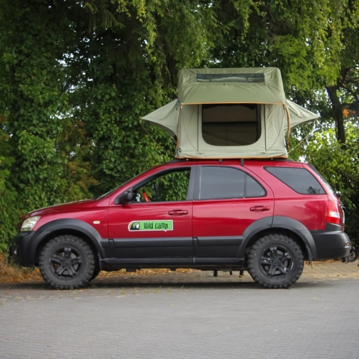 Wild Camp Hudson 160 Roof Top Tent, Green | Szekla4x4