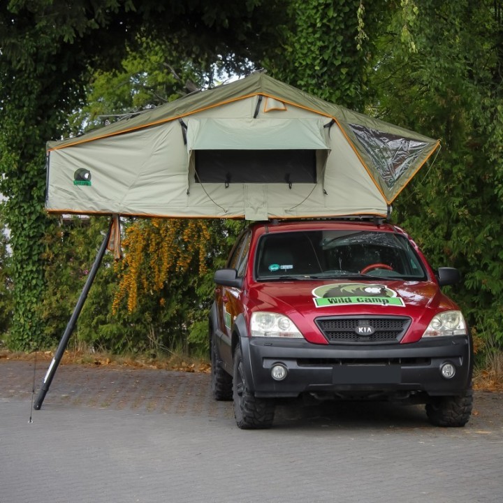 Wild Camp Hudson 160 Roof Top Tent, Green | Szekla4x4