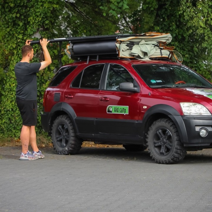 Wild Camp Hudson 160 Roof Top Tent, Green | Szekla4x4