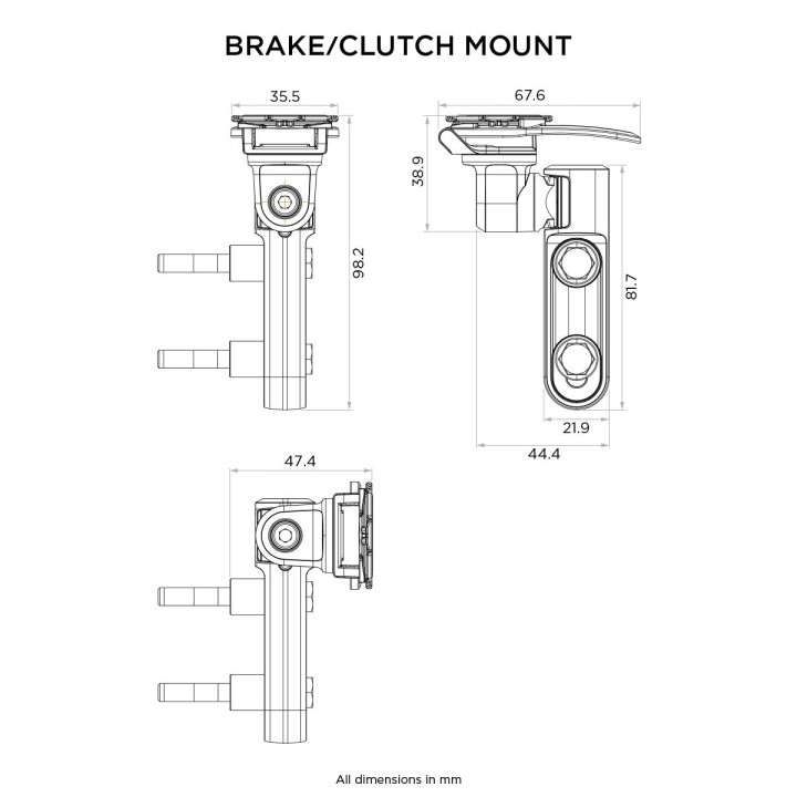 Quad Lock® Motorcycle Clutch Mount