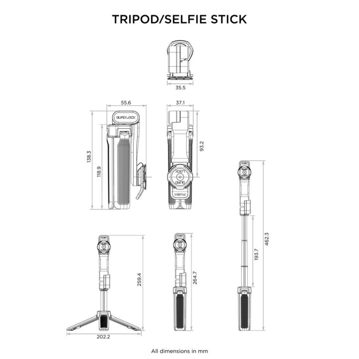 Quad Lock® Tripod / Selfie Stick