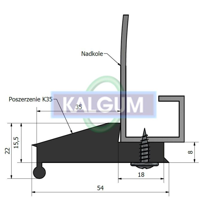 Poszerzenie nadkoli błotników +3,5 cm komplet