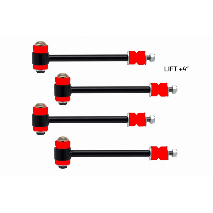 Komplet łączników stabilizatora wersja lift +4" Nissan Patrol Y60