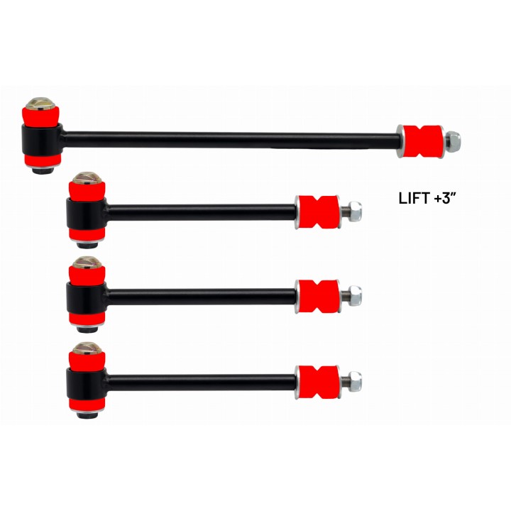 Komplet łączników stabilizatora wersja lift +3" Nissan Patrol Y61