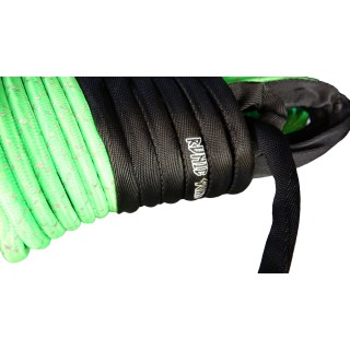 Runic Gear Winch Synthetic Rope 10mm X 30m Super Tough Pro lime with reflective strand