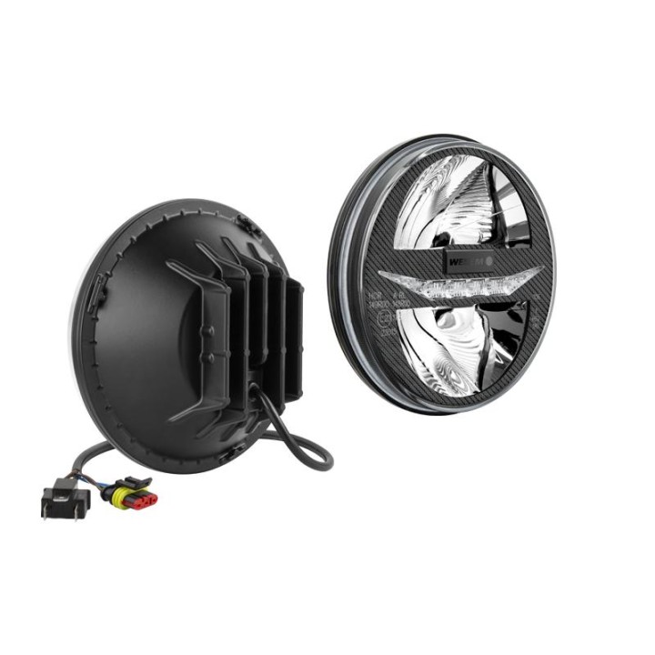 Refl.LEDF 4F fi178+przew.0.3m,SuperSeal 3P Cap3S Plug,złącze H4, pudełko EN/PL