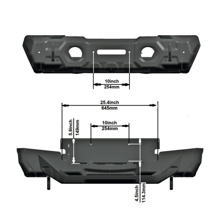 RIVAL WINCH MOUNT BRACKET FOR STEEL